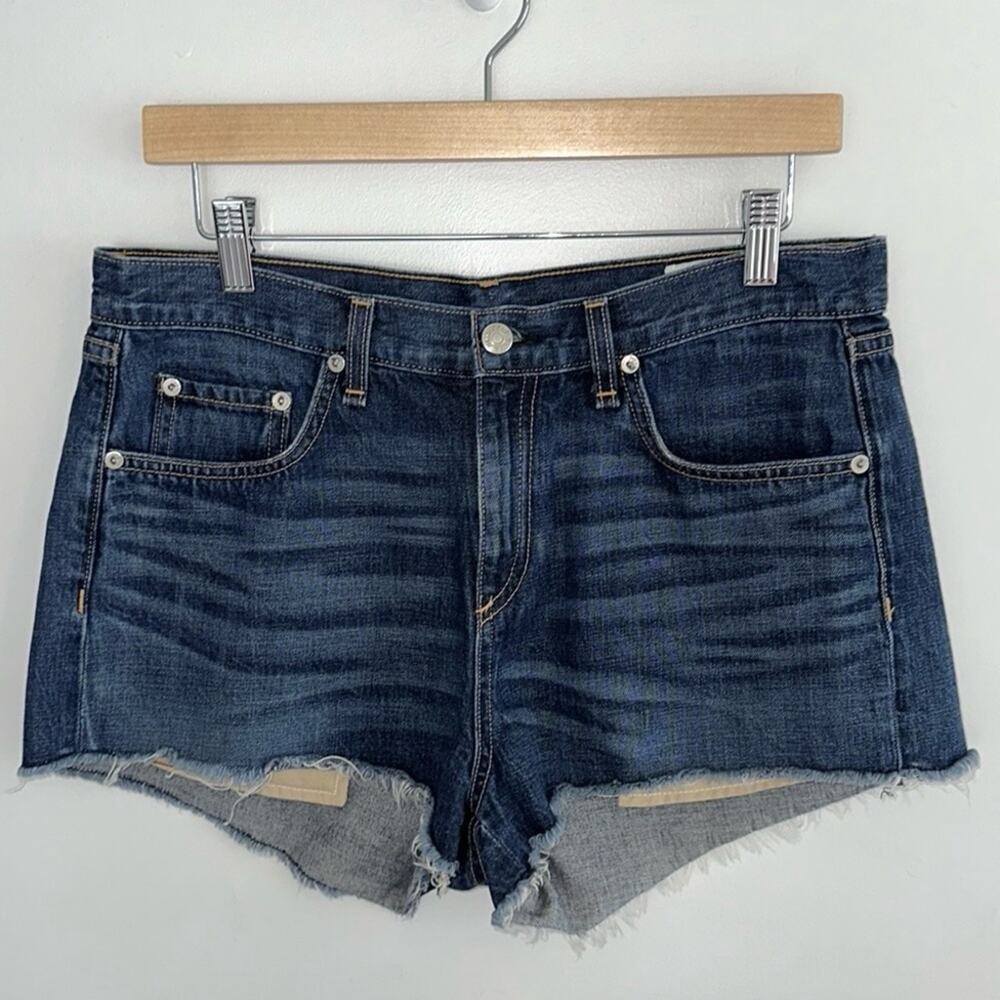 rag & bone High Rise Mila Short in Doheny Wash - Picture 4 of 10